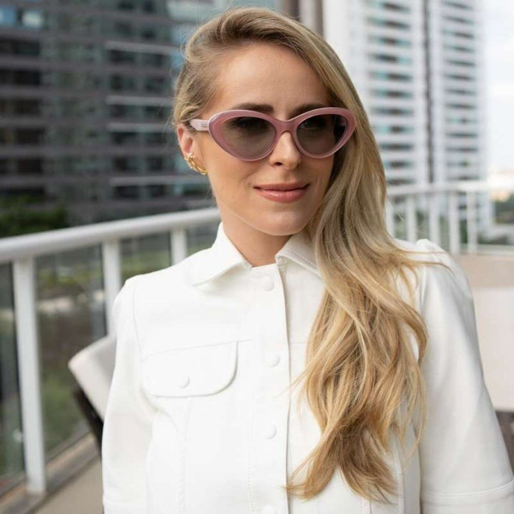 SALE! NEW Gucci GG1170S 004 Pink Grey Cat Eye Women Sunglasses GG 1170S - Picture 3 of 15